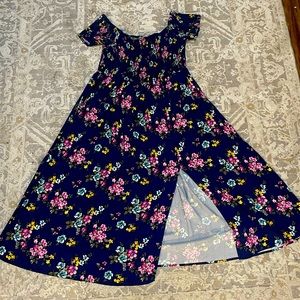 Off the shoulder, slit dress